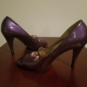 Charlotte Russe Purple Patent Leather Shoes Size 9